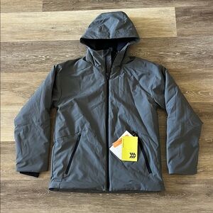 NWT All in Motion Men's Cold Weather Jacket Grey Size XS